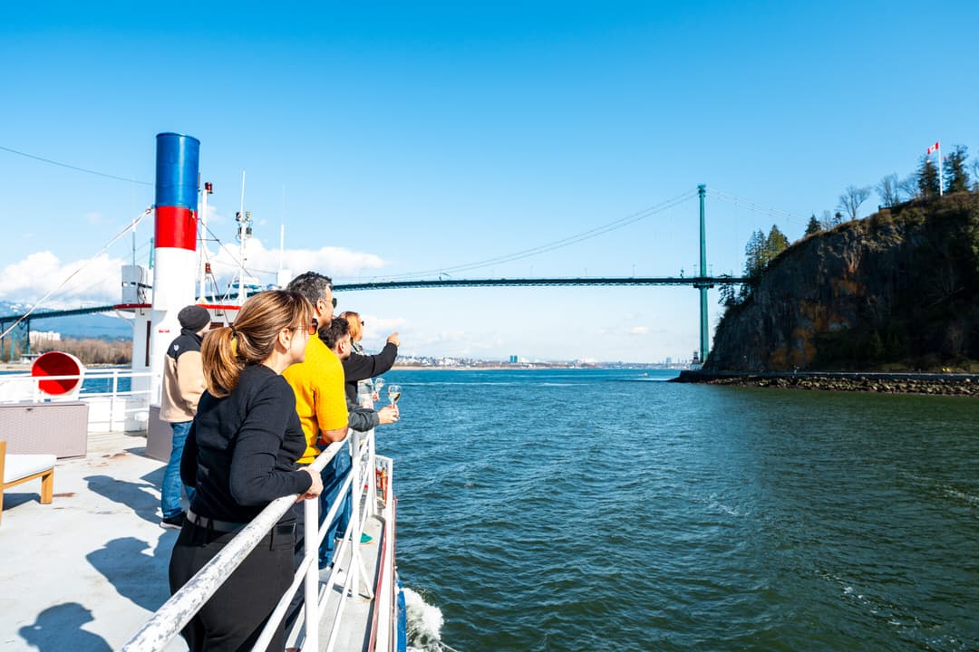 Dining on board Harbour Cruises